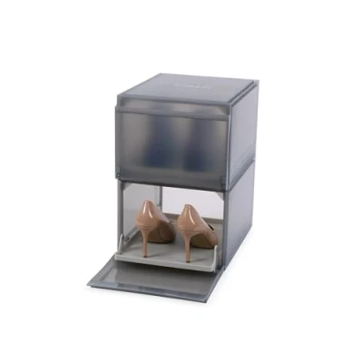Afbeelding van Joseph ShoeCase 2 stuks hoogwaardige schoenenopbergdozen, schuifplaat, stofdicht, klapdeur, geventileerd, eenvoudige montage