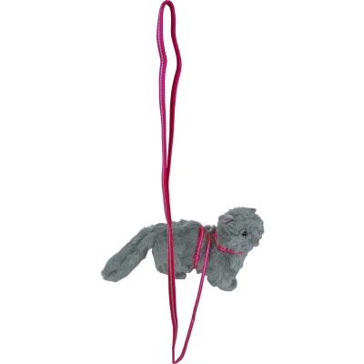 Afbeelding van Kittentuig nylon met lijn neon roze reflecterend Gebr. de Boon
