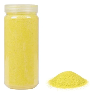 Afbeelding van HEKU 30330 10: Decoratief zand, geel, 750 g, in hersluitbare doos