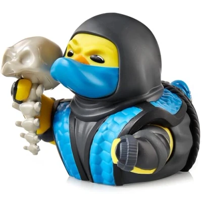 Afbeelding van TUBBZ Sub Zero Vinyl rubberen eendenfiguur om te verzamelen, officieel Mortal Kombat product, vechtserie, films, strips en videogames
