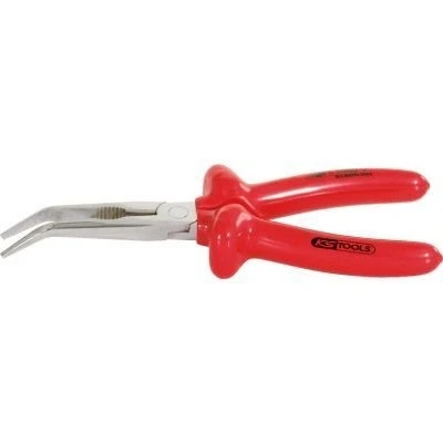 Afbeelding van KS Tools, tang, CLASSIC 1000V platte rondneus gebogen, 200mm (200 mm)
