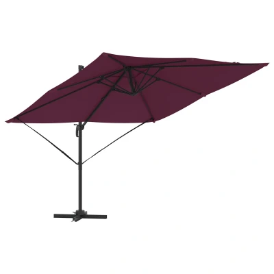 Afbeelding van vidaXL Patio Parasol Bordeauxrood Aluminium, Polyester Groot