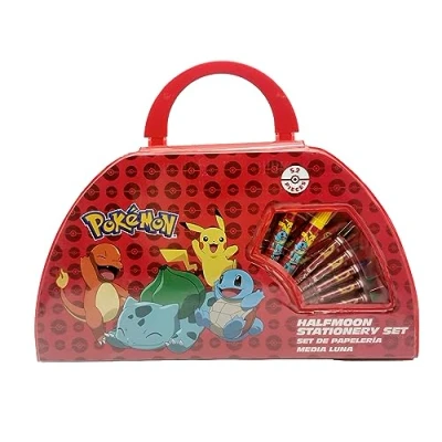 Afbeelding van Pokemon Tekendoos knutseldoos knutsel koffer Etui 52 stuks