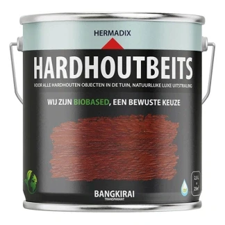 Afbeelding van Hermadix Hardhoutbeits 468 Bankirai 2,5 liter Transparante beits