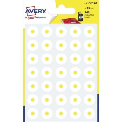 Image de Sachet de 140 œillets Avery, diamètre 13 mm, Blanc