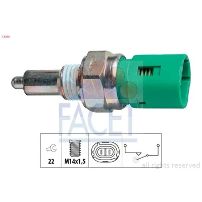 Afbeelding van FACET 7.6096 Schakelaar, achteruitrijlicht Made in Italy OE Equivalent RENAULT: SCENIC 3, CLIO 2, MASTER 3 Kasten, OPEL: Vivaro A Platform / Chassis