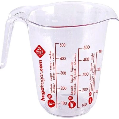 Afbeelding van Hega Maatbeker 0,6 Liter 10,8 X 13 Cm Transparant