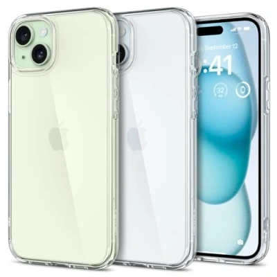 Image de Spigen Ultra Hybrid Coque de protection pour téléphone portable polycarbonate, polyuréthanne thermoplastique (TPU) limpide Apple iPhone 15