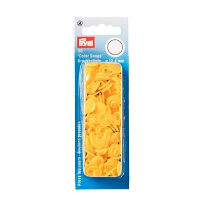 Afbeelding van Prym Love Color snaps drukknopen 12,4 mm geel / oranje