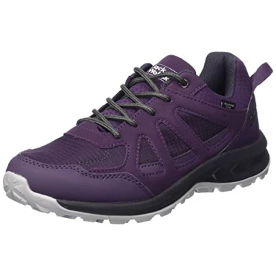 Afbeelding van Jack Wolfskin Woodland 2 Texapore Sneakers laag Purple phantom, Dames, Maat: 39, phantom Kunststof/ textiel