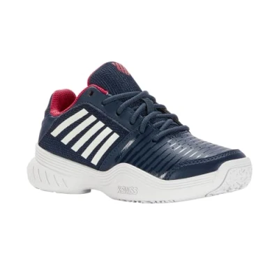Afbeelding van K Swiss Performance Court Express Omni Chaussures de tennis Bleu opale Blanc/Lollipop, 32 EU, Sucette blanche bleue