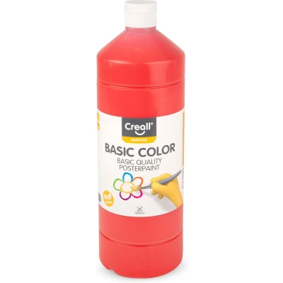 Afbeelding van Plakkaatverf Creall basic lichtrood 1000ml