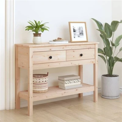 Image de vidaXL Table console 100x35x75 cm Bois massif de pin814624