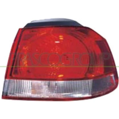 Afbeelding van PRASCO VG0384154 Achterlicht Links Buitenste deel Wit / Rood Zonder lamphouder VOLKSWAGEN: GOLF 6