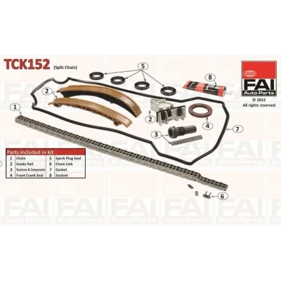 Afbeelding van Distributiekettingset FAI AutoParts TCK152