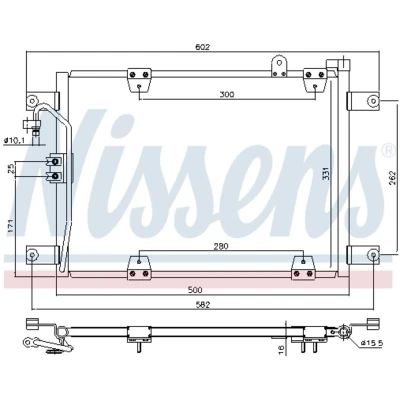 Afbeelding van Nissens Airco condensor 940578