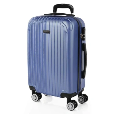 Image de ITACA Valise Cabine 55x40x20 Rigide Légère à Roulette 4 Roues Pivotantes avec Cadenas Combinaison Bagage Idéal pour Voyager en Avion Petite Compacte Compatible avec, Blauwe Saffier