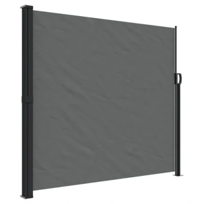 Afbeelding van Windscherm uittrekbaar 180x600 cm antracietkleurig