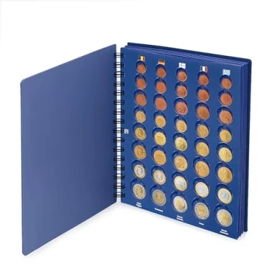 Afbeelding van SAFE 7807 TOPset euro spiraal album met 5 vellen voor het afdrukken van munten maximaal 25 spellen 1 cent tot 2 210 x 235 mm