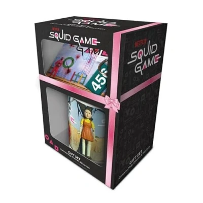 Afbeelding van Pyramid International Squid Game Pack beker, onderzetter en sleutelhanger