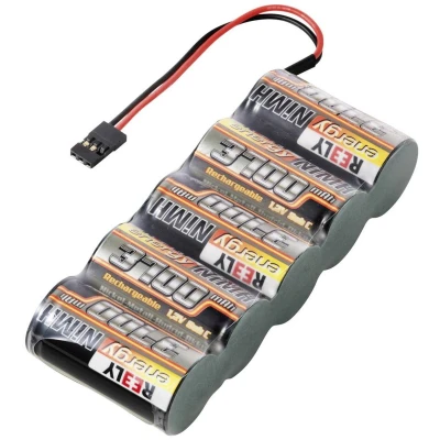 Afbeelding van Reely NiMH accupack 6 V 3700 mAh Aantal cellen: 5 Sub C Side by JR