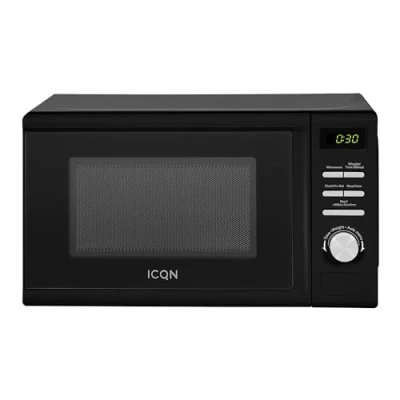 Afbeelding van ICQN magnetron 20L 700W microgolfoven 8 Automatische Programma&#039;s Vrijstaande solo Zwart