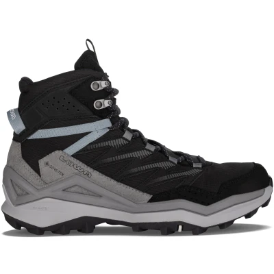 Afbeelding van Lowa Maddox Pro GTX Mid Ws Wide Wandelschoenen Dames Black Grey EU 42 Zwart