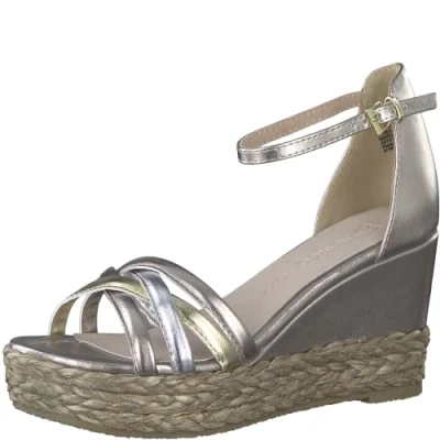 Afbeelding van Marco Tozzi 2 28348 20 sleehaksandalen voor dames, Roze kam met
