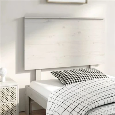 Afbeelding van Hoofdbord 104x6x82,5 cm massief grenenhout wit