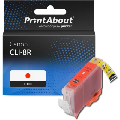 Afbeelding van Huismerk Canon CLI 8R Inktcartridge Rood