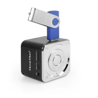 Afbeelding van Technaxx JH MD05 Mini Musicman Soundstation luidspreker voor MP3 speler, iPod, iPhone, zwart