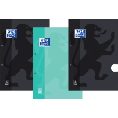 Afbeelding van Oxford Cursusblok Voordeelpak Van 3 Stuks, Geassorteerde Kleuren, Ft A4, 100 Vel, Geruit 5 Mm