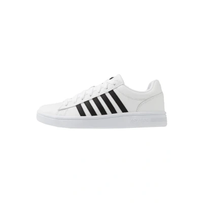 Afbeelding van K SWISS Court Winston Sneakers laag, Heren, Maat: 45, White/black Leer en imitatieleer