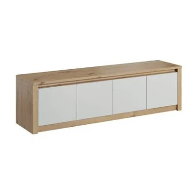 Afbeelding van Meubella TV Meubel Melody Wit Eiken 170 cm