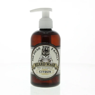 Afbeelding van Mr Bear Family baardshampoo Citrus 250ml