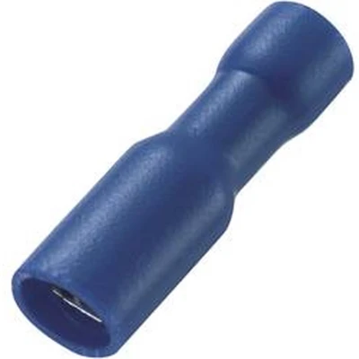 Afbeelding van TRU COMPONENTS 738995 Ronde connector huls 1.50 mm² 2.50 Stift Ø: 4 mm Volledig geïsoleerd Blauw 100 stuk(s)