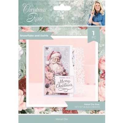 Afbeelding van Sara Signature Christmas Rose Snijmal Edge’able Snowflakes and Swirls