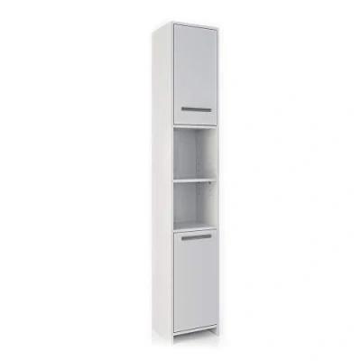 Afbeelding van Vicco Badkamerkast Kiko, Wit/Wit, 30 x 190 cm