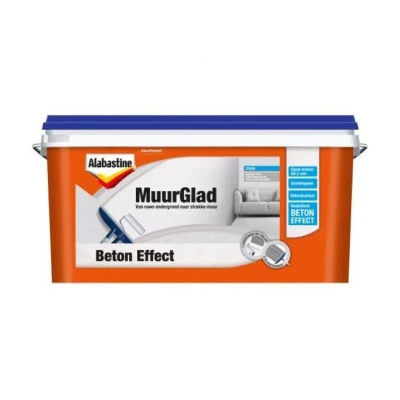 Afbeelding van Alabastine MuurGlad Betoneffect antraciet Schildersbenodigdheden
