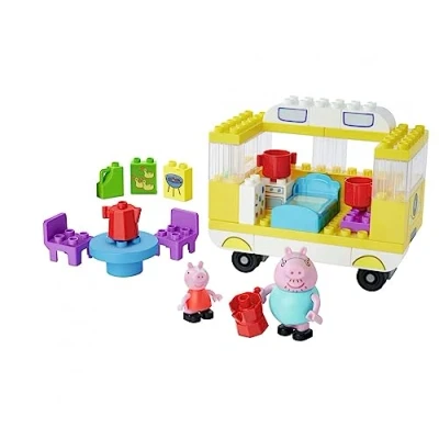 Image de Jeu d&#039;encastrement Big Bloxx Peppa Pig Set de construction Camping Car