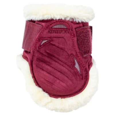 Afbeelding van Kentucky Kogelbeschermer Young Horse Velvet Vegan Bont Bordeaux M