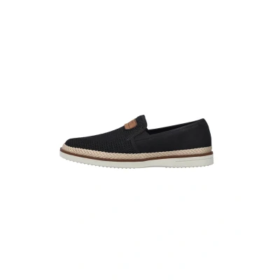Afbeelding van Rieker Espadrilles, Heren, Maat: 42, Schwarz Textiel