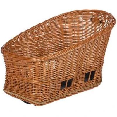 Afbeelding van Basil Pasja MIK Hondenfietsmand Achter Inclusief kussentje Bruin 45 cm
