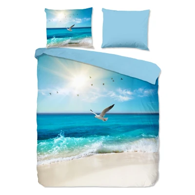 Afbeelding van Good Morning Dekbedovertrek &quot;strandthema&quot; Multi (200x200/220 cm) Katoen
