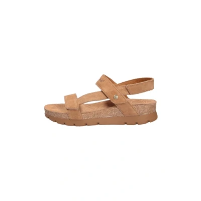Afbeelding van Panama Jack Selma Sandalen met plateauzool, Dames, Maat: 37, B10 velour cuero / bark