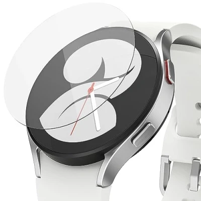 Afbeelding van Ringke 4 stuks displaybeschermfolies van gehard glas, compatibel met Samsung Galaxy Watch 5/4 40 mm, hardheid 9H, krasbestendig, R4