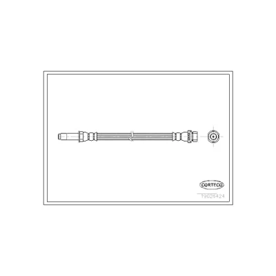 Afbeelding van CORTECO 19026424 Remslang Achteras 300