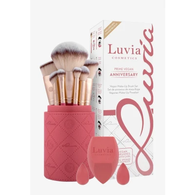 Afbeelding van Luvia Cosmetics Prime Vegan Anniversary Kwastenset Rosy coral champagne, Dames, Maat: One Size, champagne