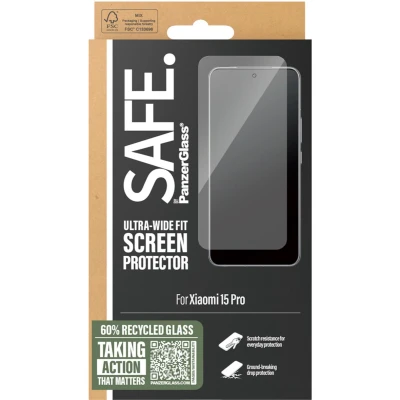 Afbeelding van SAFE by PanzerGlass Ultra Wide Fit Screenprotector incl. applicator voor de Xiaomi 15 Pro