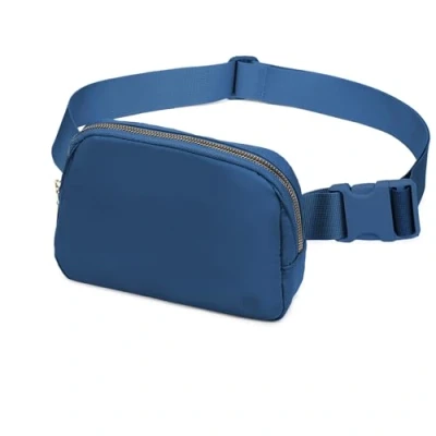 Afbeelding van Miss Lulu Hobo schoudertas voor dames en heren, uniseks, heuptas dames, chic, sportief, licht, opvouwbaar, verstelbare riem, ideaal crossbosy tas Valentijnsdag, Blauw, Eigentijds